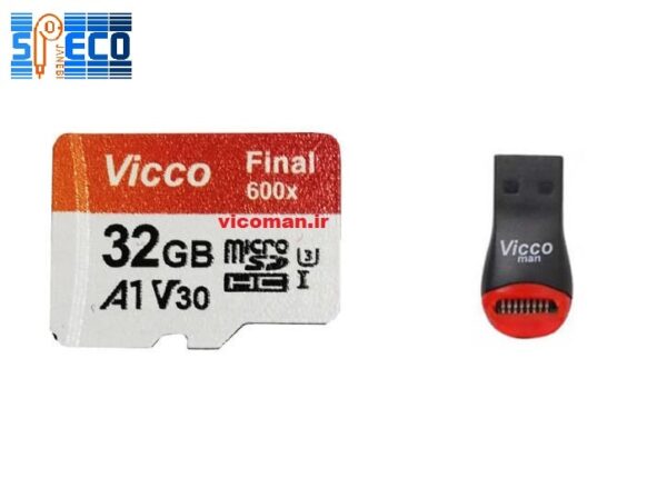 رم میکرو ۳۲ گیگ ویکومن Vicco Final U3 A1 90MB/s
